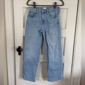 MOTHER Light Blue Denim Mid-Rise Rambler Jeans